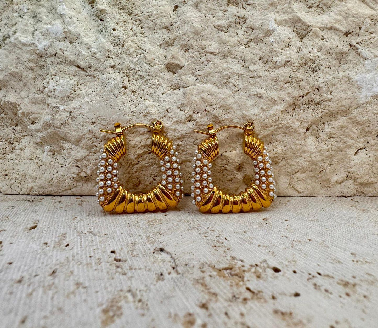Perlas grand hoops
