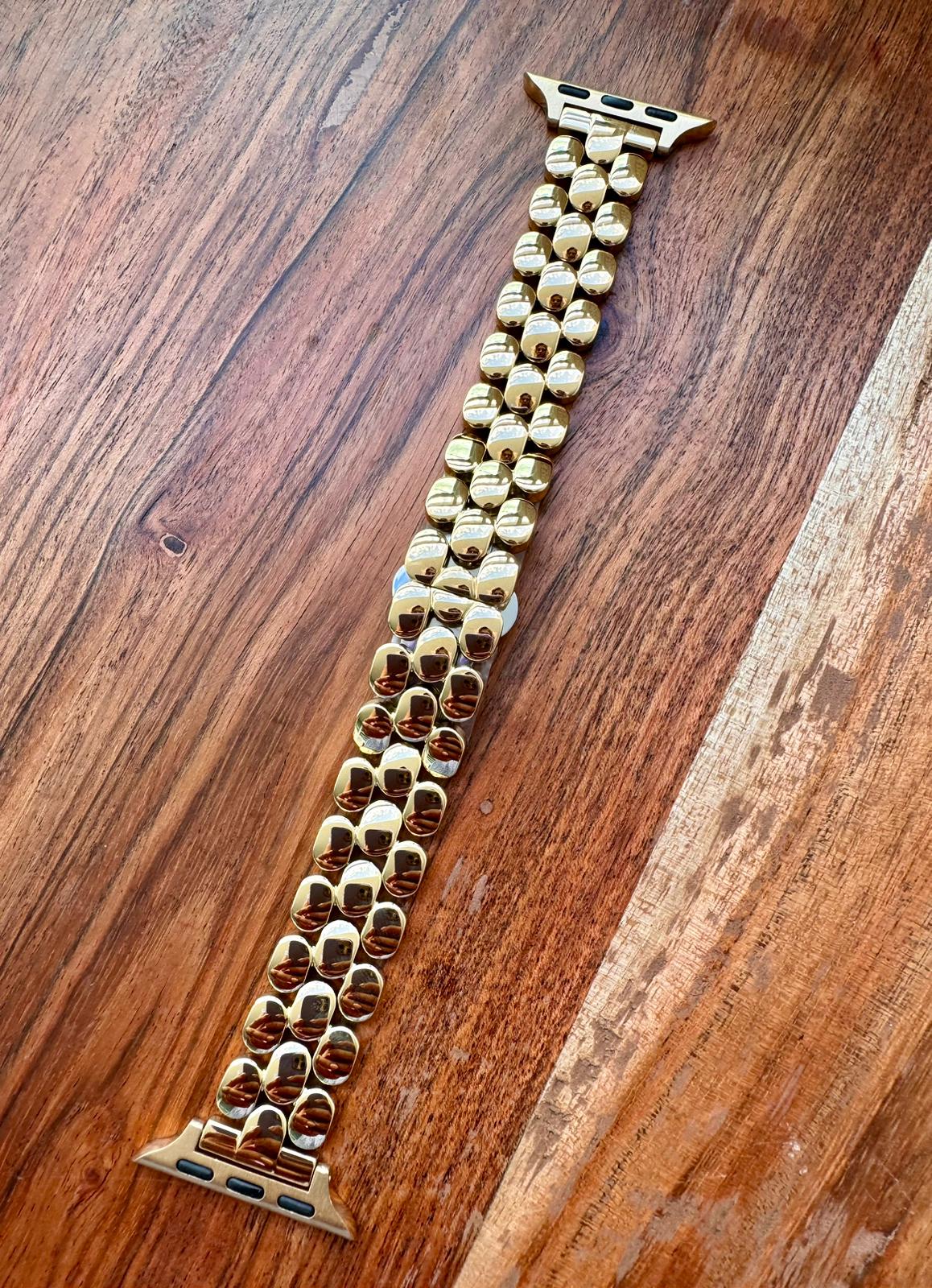Gold Three Element Iwatch Band