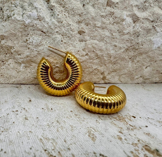 Cool Chunky Hoop Earring