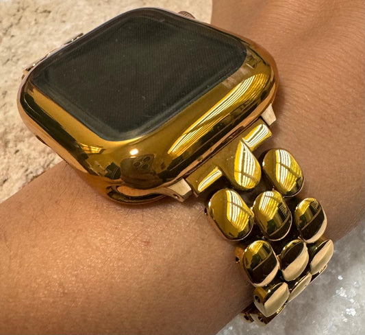 Gold Three Element Iwatch Band