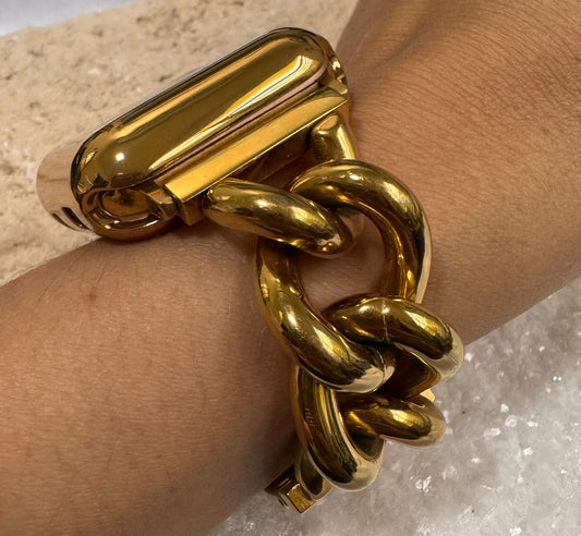 Gold Chain Element Iwatch Band